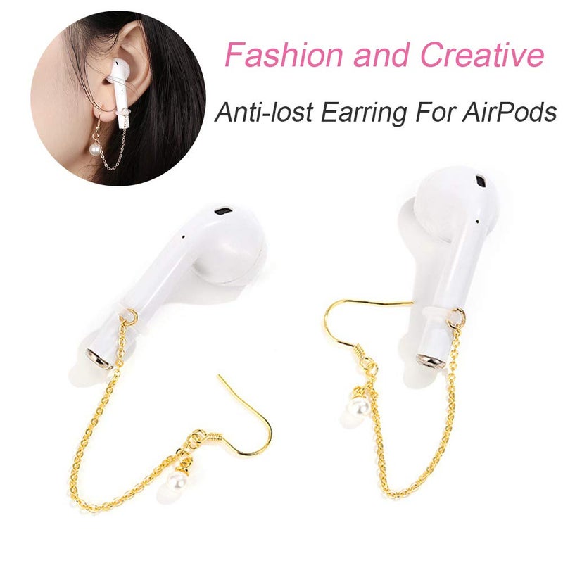 Laugwey Anti-Lost Earring Hook for Airpods, 5 Pairs Earring Accessory, Stainless Steel Clip-On Earrings, Suitable for Hiking/Jogging/Working/Running/Gym, Ultra-Light - Nickel Free - Image 3